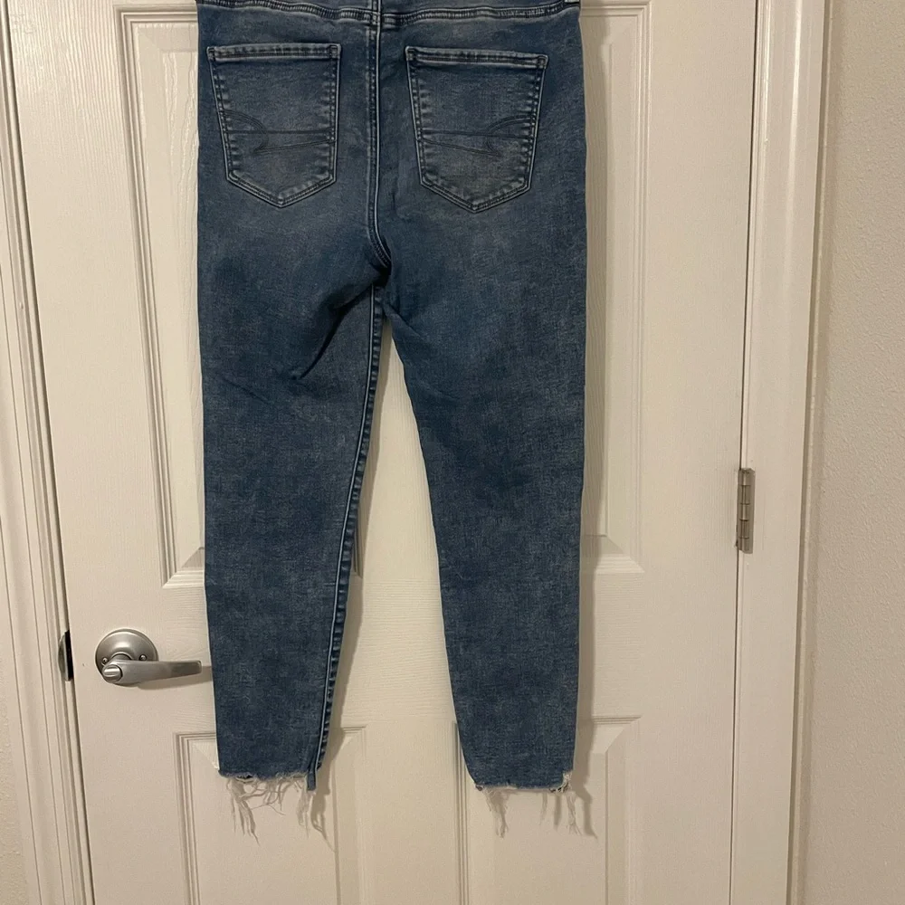 American Eagle Hi-Rise Jeggings, size 8 short cozy next level stretch, Womens - Picture 2 of 5
